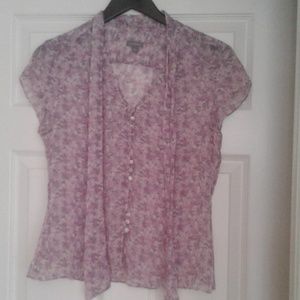 Ann Taylor floral blouse
